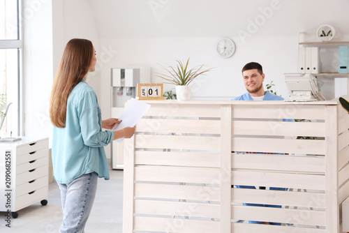 Young woman with filling fo...
