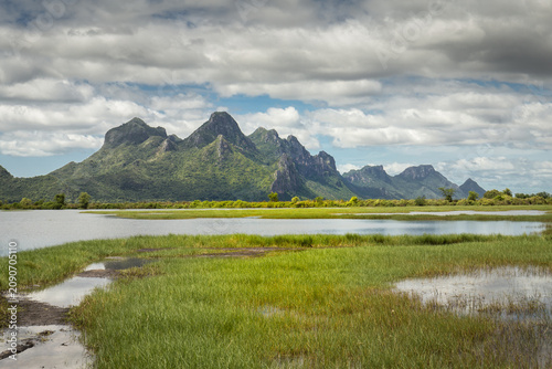 A view of Khao Sam Roi Yot, Pranburi.