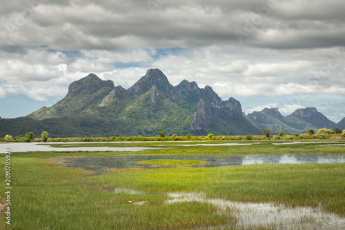 A view of Khao Sam Roi Yot, Pranburi.