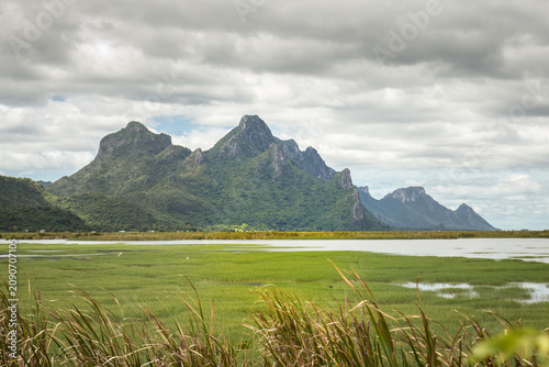 A view of Khao Sam Roi Yot, Pranburi.