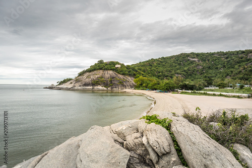 A view of Khao Tao Beach, Pranburi.