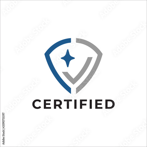 Certified Shield Logo Trusted Professional Brand Identity