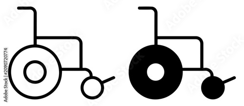 wheelchair accessibility icon vector collection