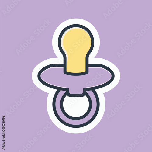 baby pacifier vector illustration
