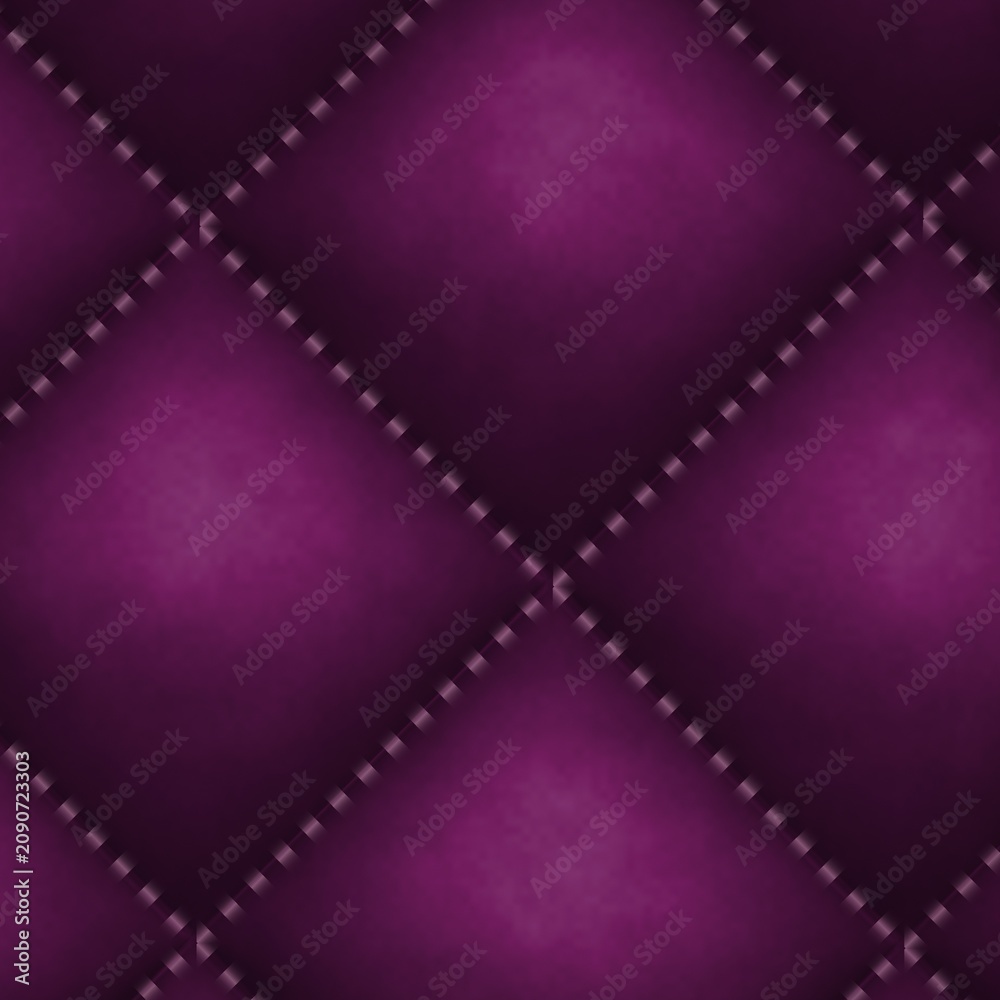 Fototapeta premium Purple tufted upholstery texture