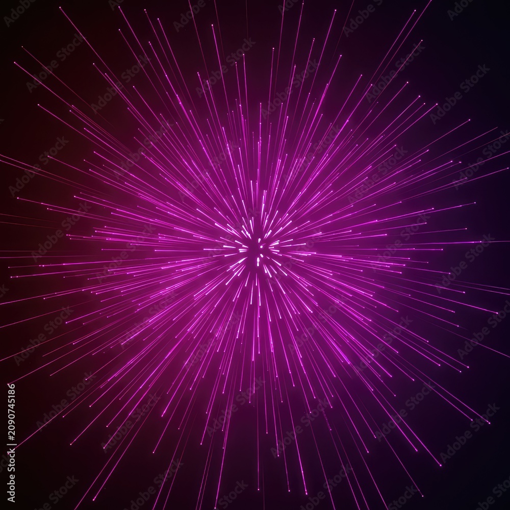 Fototapeta premium A stunning vibrant abstract backdrop featuring luminous glowing energy beams and spreading light particles in a cosmic style ,flare ,backdrop ,subtle