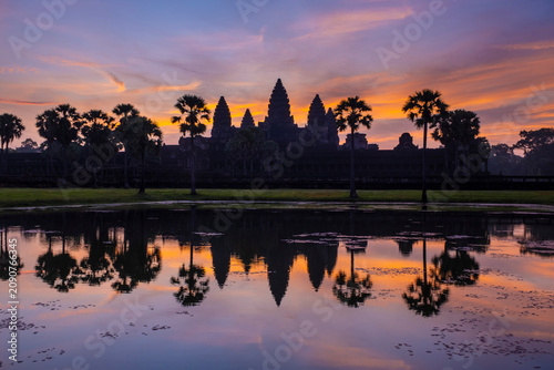 Angkor Wat at sunrise, Siem Reap, Cambodia