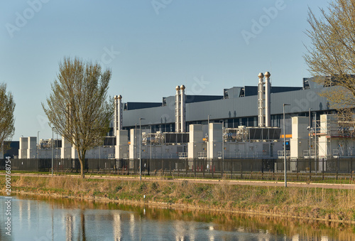 фотографія Data center infrastructure and cloud computing technology modern server farm bui