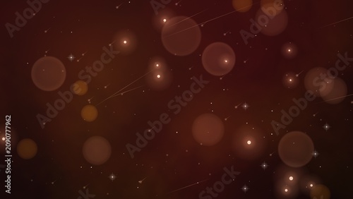 Foto Abstract background with glowing orbs and streaks
