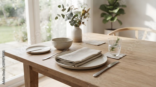 Cloth Napkins Replacing Disposable Paper Towels on Dining Table