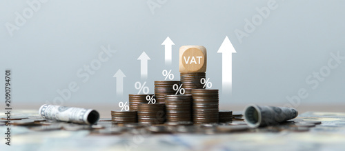 Foto The concept of Value Added Tax (VAT).