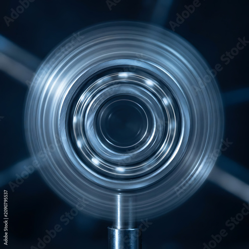 High speed rotating steel ball bearing mechanism for industrial engineering