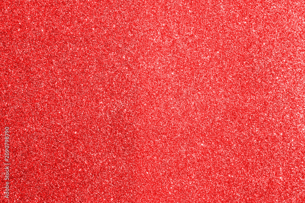 Fototapeta premium Abstract red Christmas glitter sparkle texture background