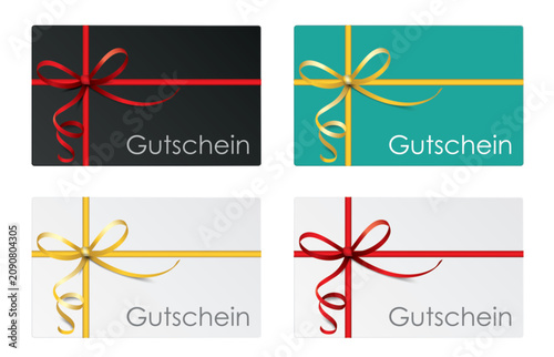 Ein Set verschiedener Gutscheine, entweder als Vektor oder transparente PNG Datei