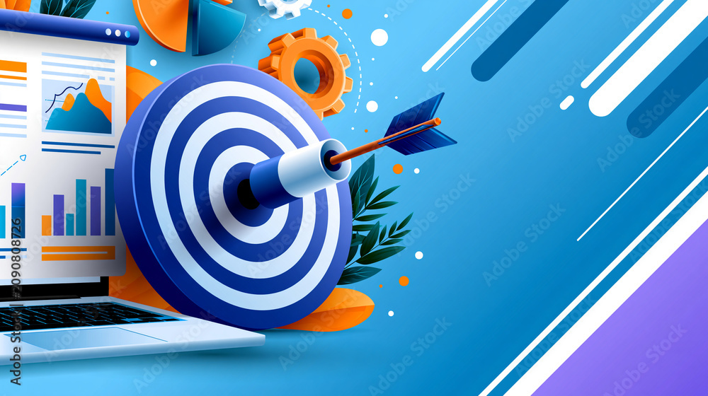 Obraz premium A clean content marketing with strategic planning concept for new business on a bright background content marketing strategic planning new business communication advertising