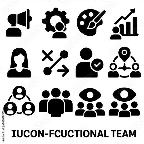 Detailed functional no chart icon any bubbles team emojis cross only vector
