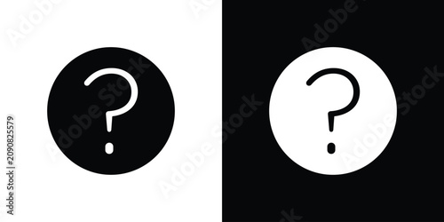 Bild auf Leinwand Interrogation icon editable graphic series