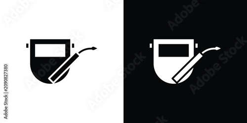 Konstfotografi Welding icon editable graphic series