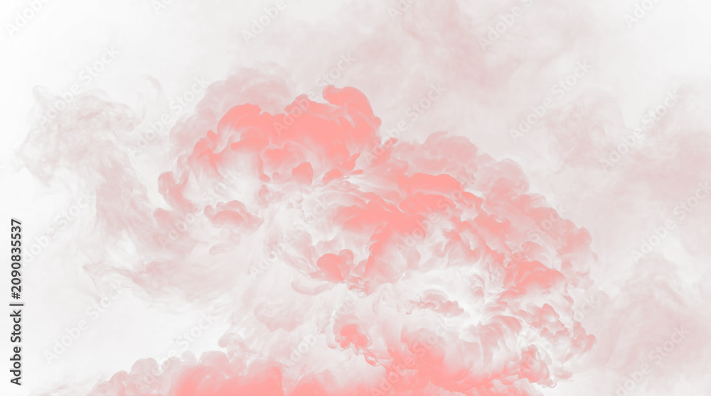 Fototapeta premium red smoke cloud on black background