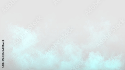 Bild auf Leinwand blue smoke cloud abstract background with black backlight
