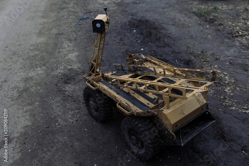 Fotografie Ukrainian nrc drone military unmanned ground vehicle