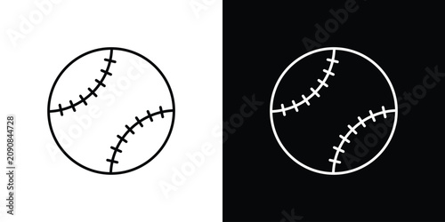 Принти на полотні Baseball icon simple graphics pack