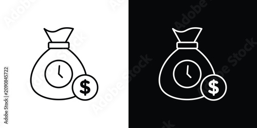 Fixed deposit icon simple graphics pack