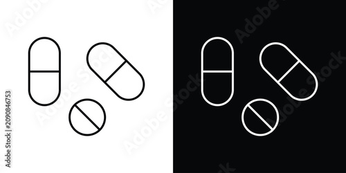 Photos Painkiller pills icon simple graphics pack