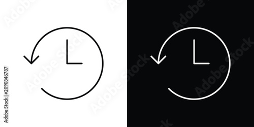 Φωτογραφία Past time icon simple graphics pack