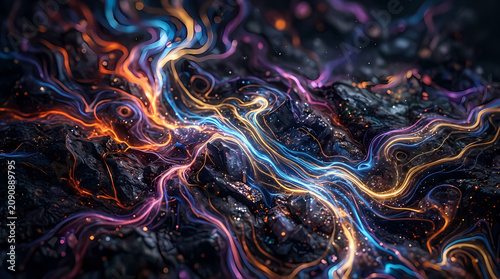 Cinematic Glow Abstract Texture