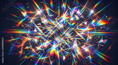 Abstract Prism Light Effect Texture