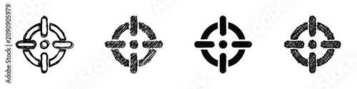 Fotografija Various styles of crosshair targeting symbols for design purposes