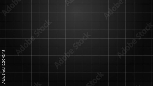 Dark Black Grid Background with Vintage Noise Effect. Minimal Geometric Motion Animation in 4K