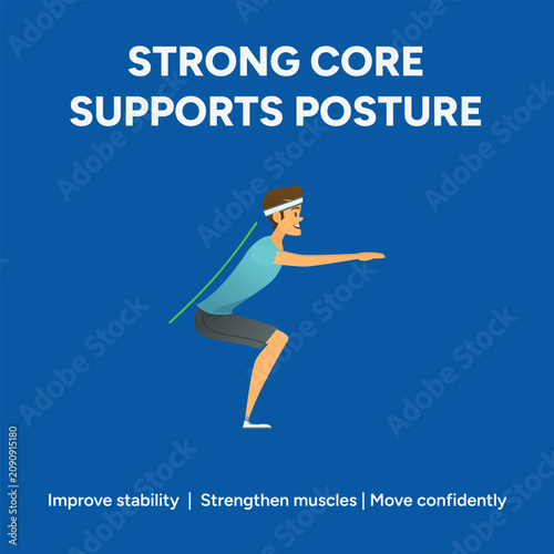 фотографія Athletic man performing a deep squat exercise to demonstrate proper alignment an