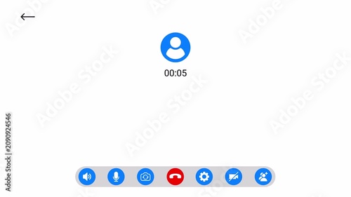 Video Call Overlay Background Effect, Video call screen display template on transparent background, video call chat conferencing animation , conference call recording time animation for Online meeting