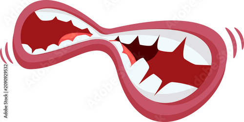 Photos Cartoon Mouth Yelling Graphic