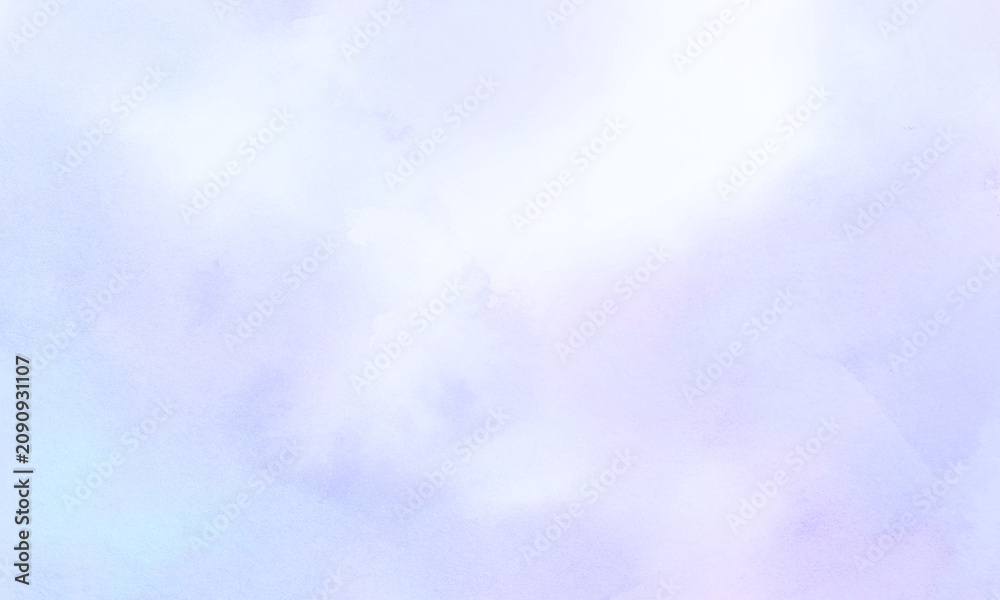 Fototapeta premium 薄紫と水色の水彩テクスチャ背景