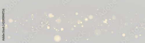 Cuadro en lienzo Soft particles mix with glowing bokeh, magical stardust and premium light effects