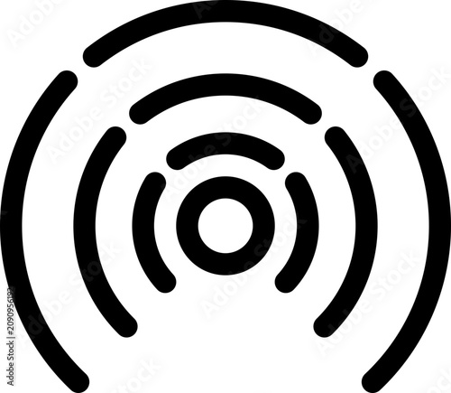 illustration of map pin location pointer icon vector outline