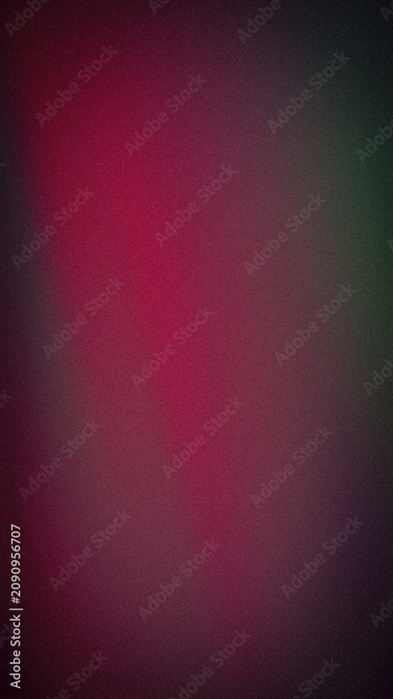 Fototapeta premium Abstract grainy red purple green blurred background textured wal