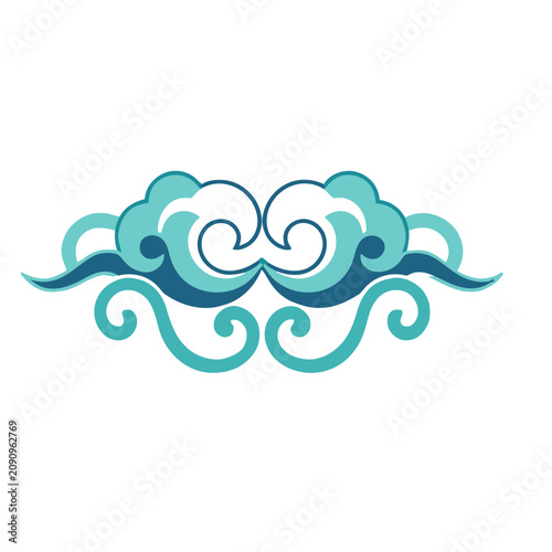 Cloud Scroll Ornament