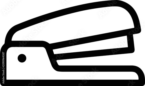 Cuadro en lienzo Minimalist Stapler Icon - Office Supplies and Stationery Graphic