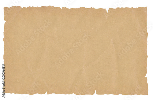 blank vintage treasure map parchment isolated on transparent background with torn edges antique paper texture