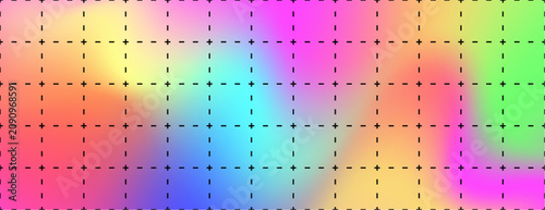 Tableau sur toile A crisp grid pattern covers the paper background like a classic notebook page