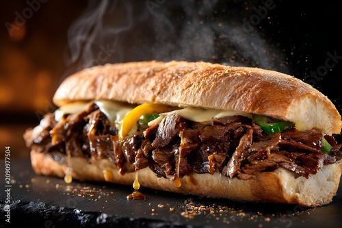 A smoky hot premium sandwich that tempts the palate with melted cheese, an explosion of grilled meat flavors, delicious steak and cheese in every bite
