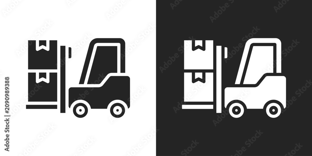 Naklejka premium Forklift Icon