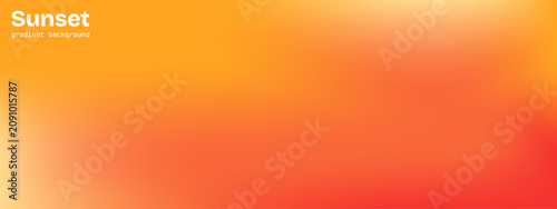 Bild auf Leinwand Sunset gradient background