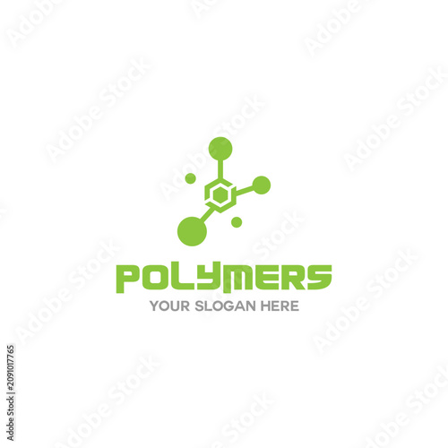 Polymer concept design logo - vector illustration. Suitable for your design need, logo, illustration, animation, etc.