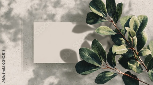 Elegant fashion sale banner with artistic flair and nature-inspired design elements