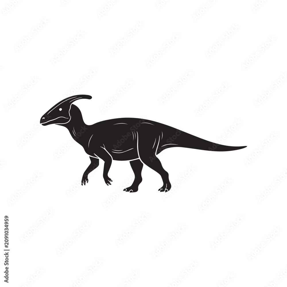 Fototapeta premium silhouette of a dinosaur